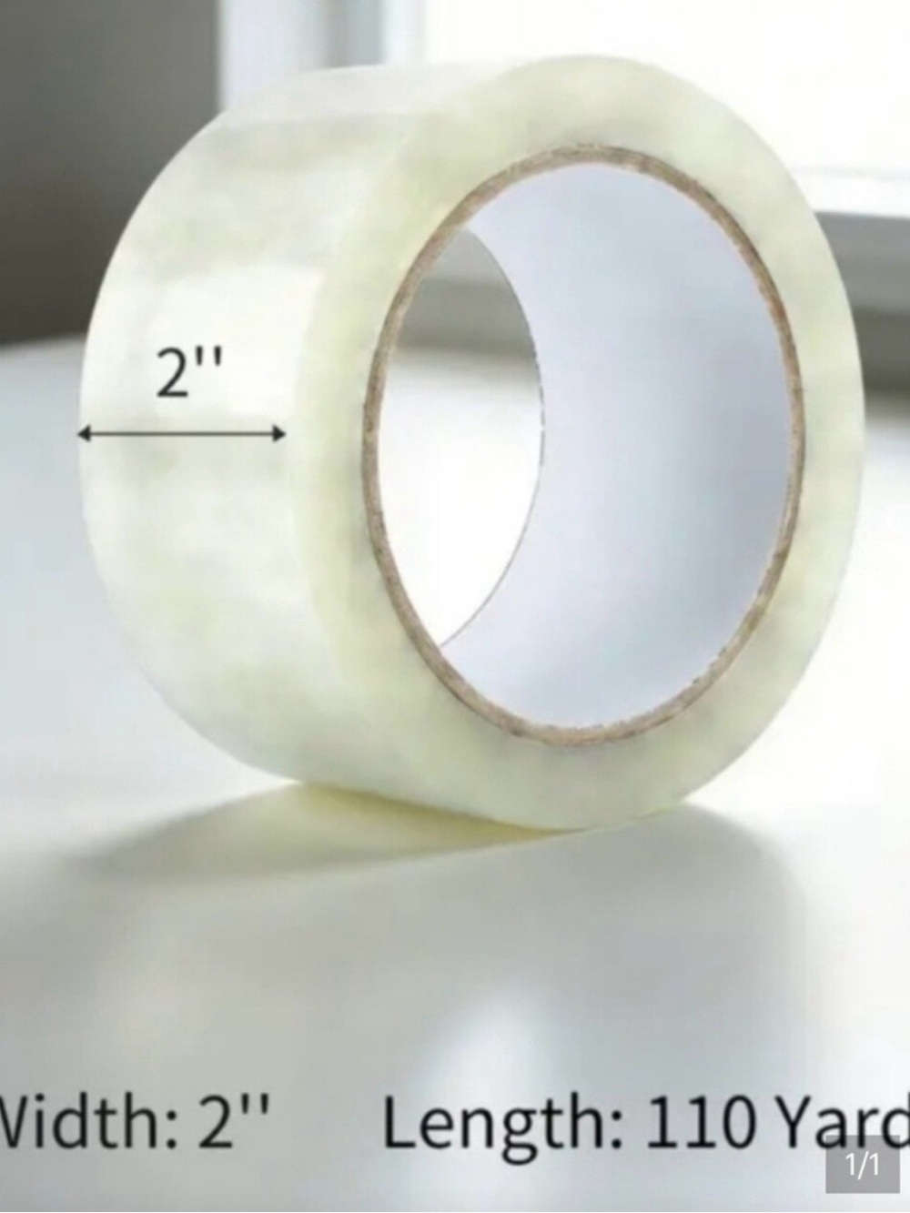 2 Rolls- Clear Packaging Tape Roll - 2" Width